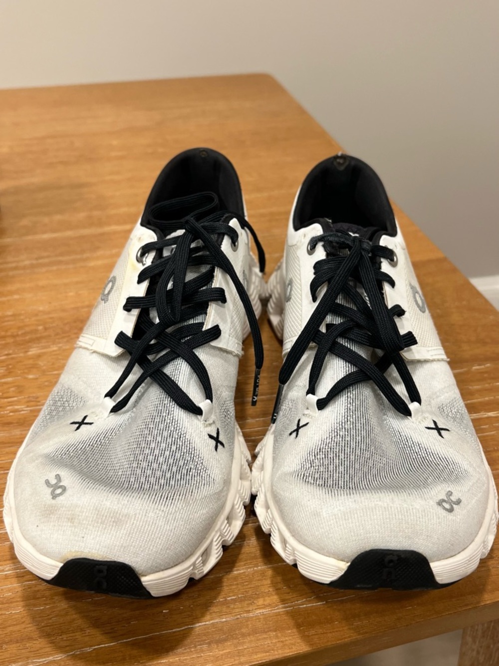 On Running Women's White and Black Cloud Running Sneakers - Picture 3 of 5